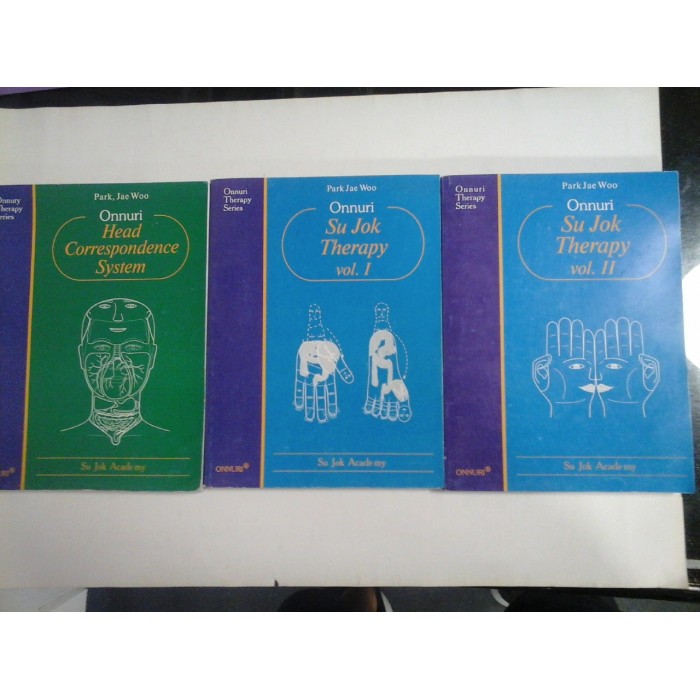 ONNURI SU JOK THERAPY; ONNURI HEAD CORRESPONDENCE SYSTEM ( 3 VOL ) - PARK JAE WOO